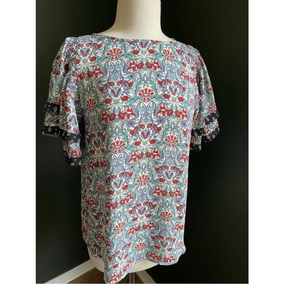 retro boho chic vintage 1970s style flow top - Picture 3 of 11
